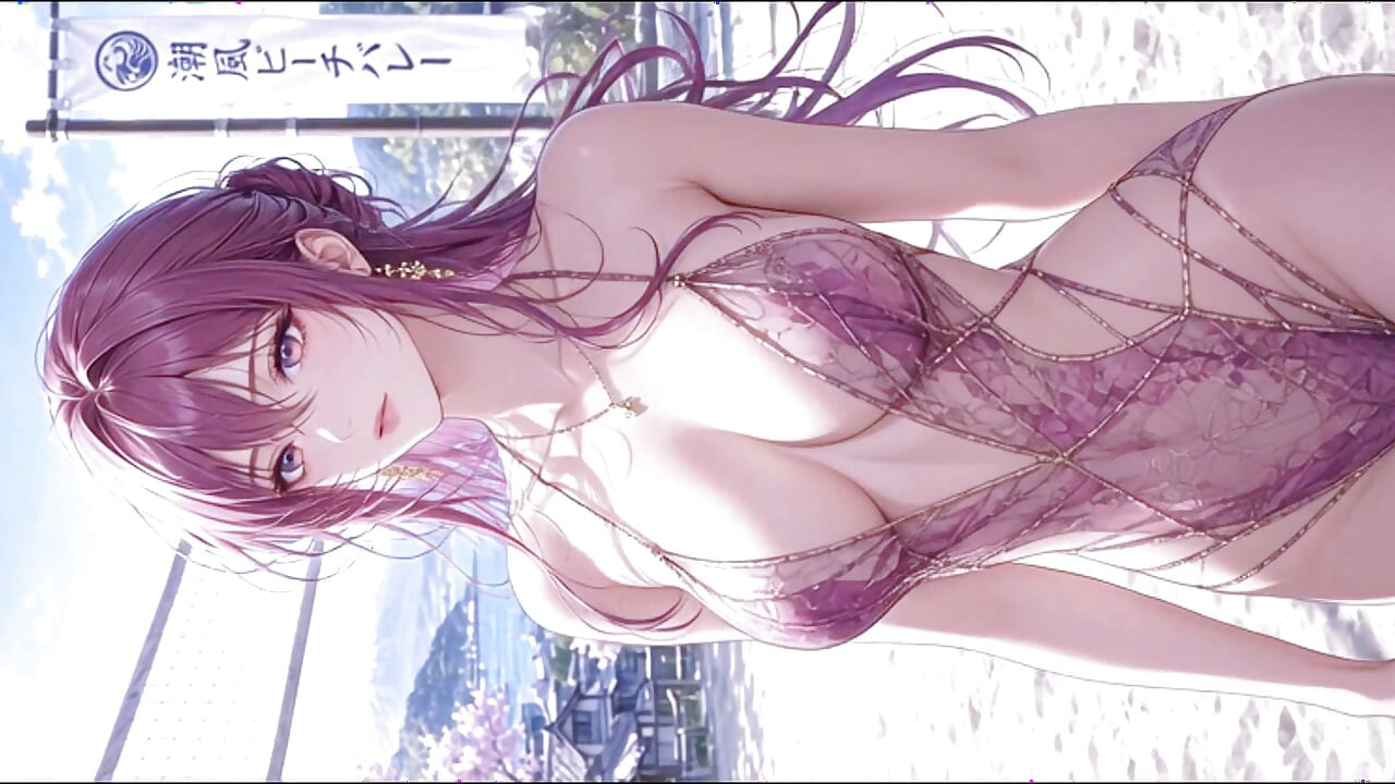 美しいアニメ少女たちのジョイフルデイズ18+:桜テニス3DアニメAI生成