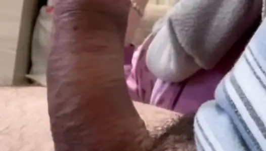 I silently masturbate waiting for my wife