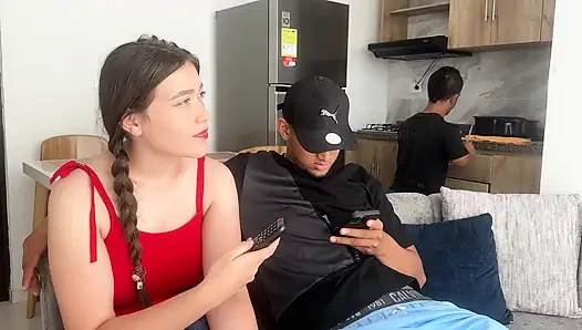 The Sexiest Stepmom Fucks Her Little Stepson Without Her Husband Noticing.