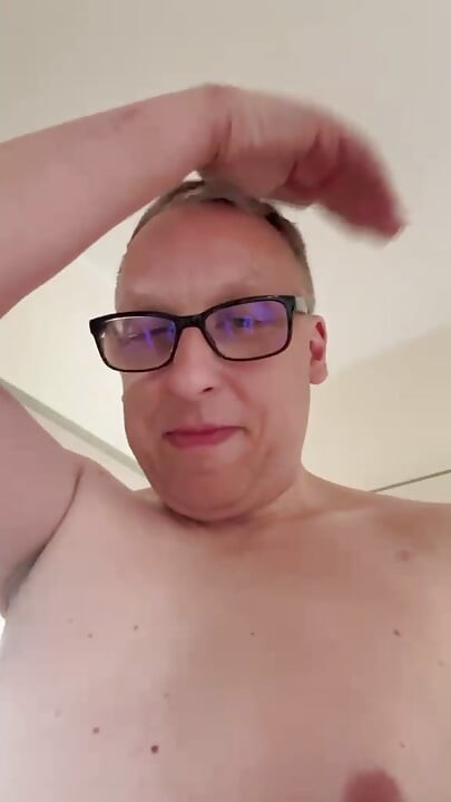 Guy with big cock drinking cum