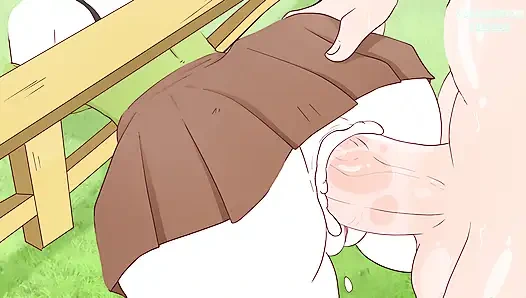 Alex got stuck in the fence on purpose and Steve fucked her! hentai (porn anime sex )4K 2026