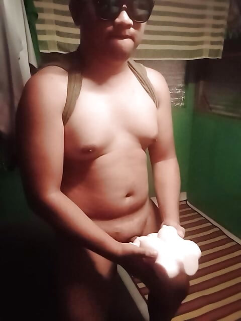 Chubby Man fuck his Sex doll last night