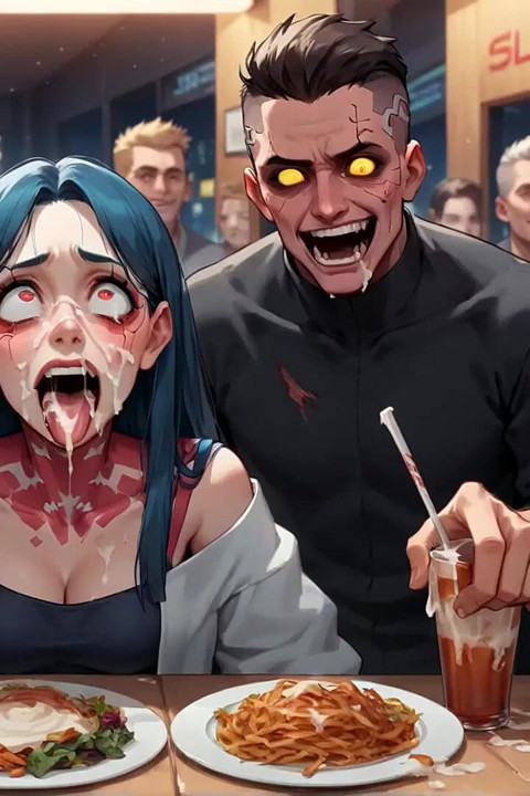Mind-blowing Diner Sex, Warm Crimson Faces with Utter Crimson Sheer Pleasure in a Blazing Romp Utter of Mental Frenzy -