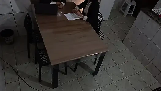 Secretary's ass gets fucked in the meeting room.