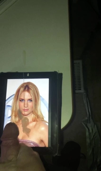 January Jones cum tribute #1