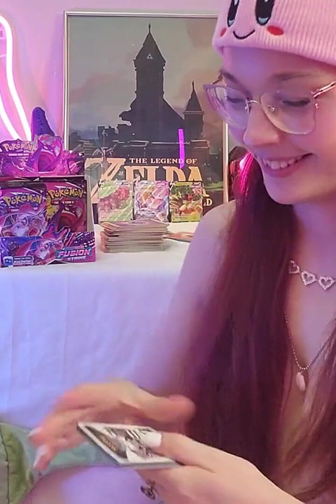 Boobs and Game Card Pulls Topless