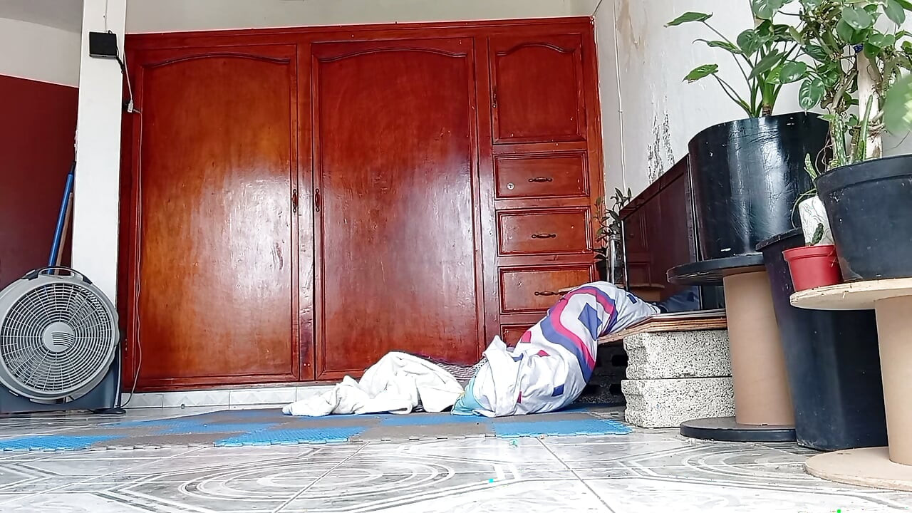 My mother-in-law told me that she cleaned the room in a thong