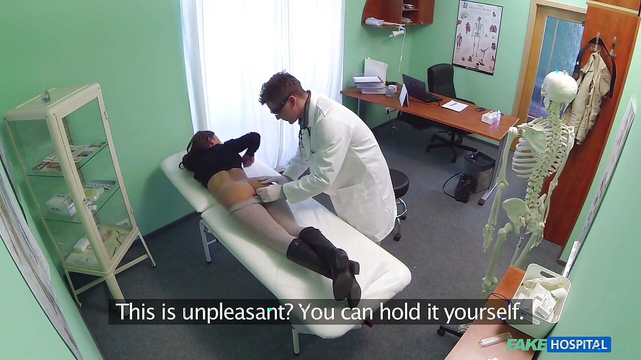 Fake Hospital - Fake Hospital Doctor Diagnoses a Stunning Brunette's Heartburn with a Hard Pussy Pounding