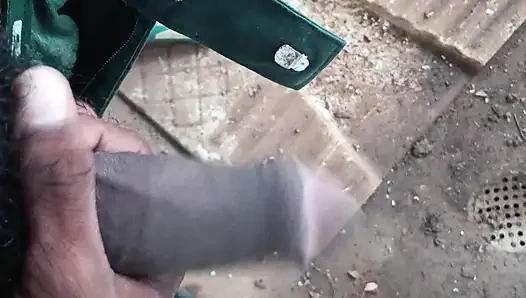 Hot desi boy pissing hard cock