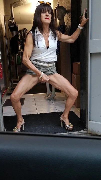 lady jerking at work