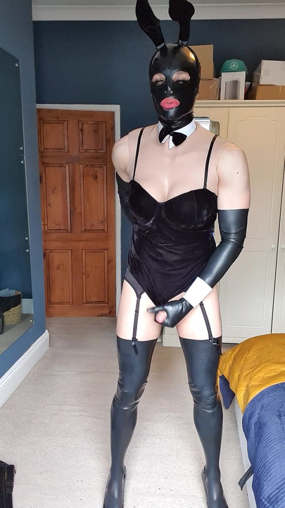 Easter Bunny - Latex Gloves Stockings