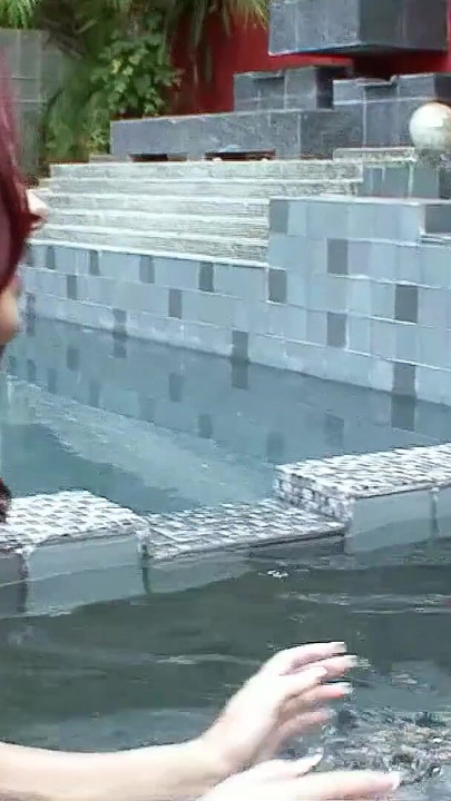 Spectacular moment from "Redhead and blonde Teen First Time Lesbian Pool Sex and fingering"