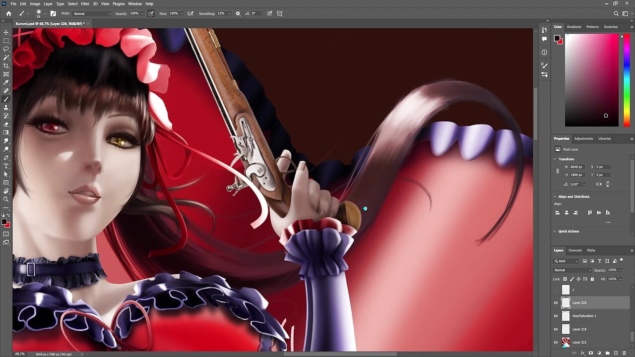 Kurumi timelapse sfw date a live