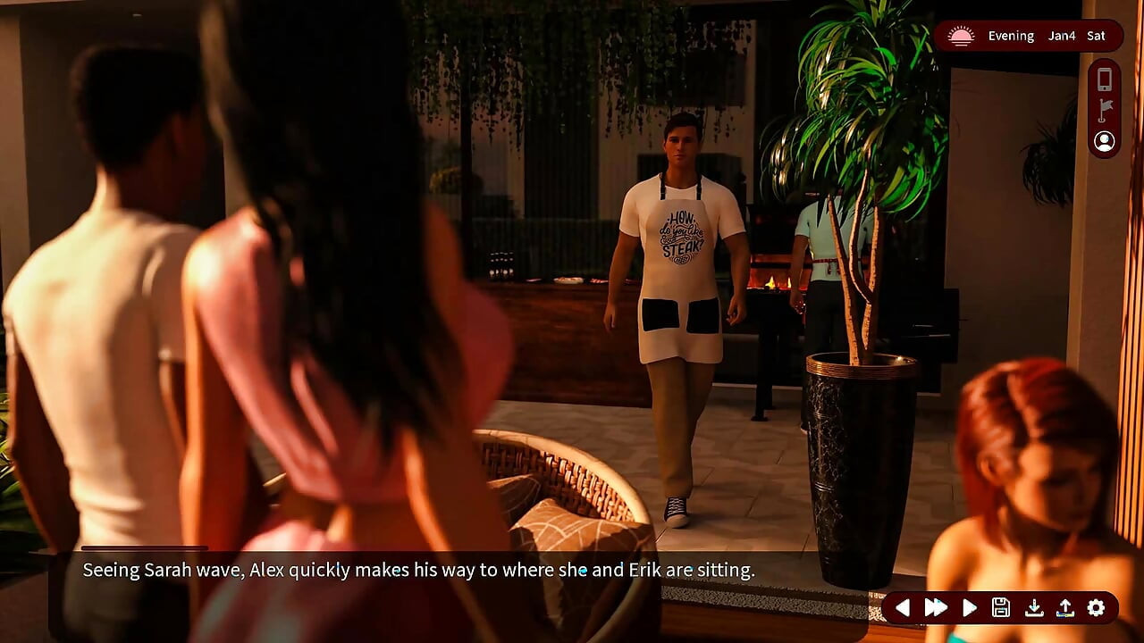 Whispers of Desire: Couples on Barbecue Party by the Pool - Episode 6
