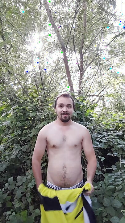 Outdoor jerking off