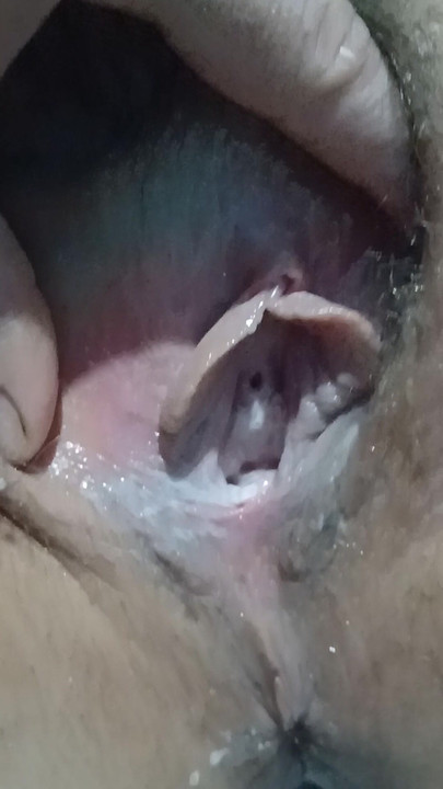 a beautiful orgasm after having sex with my huge vibrator