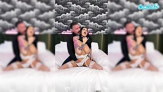 Vollbusige MILF Romi Rain Wird an Ihrem Hochzeitstag Gefickt Und Ins Gesicht Gespritzt