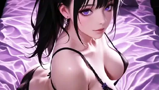 Anime hentai - dudukin kontol temanku sambil ngusap kontolnya di dalam pantatku