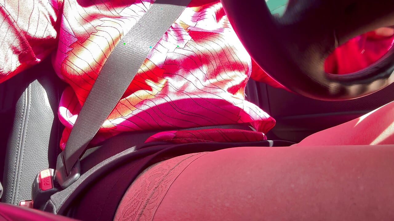 I pulled over and rubbed my pussy in the car until I had an intense orgasm.