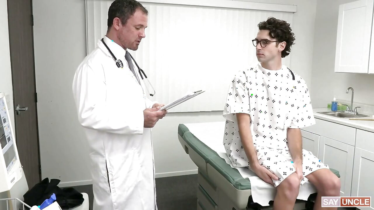 Stimulating Treatment Hung Jesse Zeppelin & Mark Something, as the Doctor's Hands-on Exam Turns Into a Bareback Ride