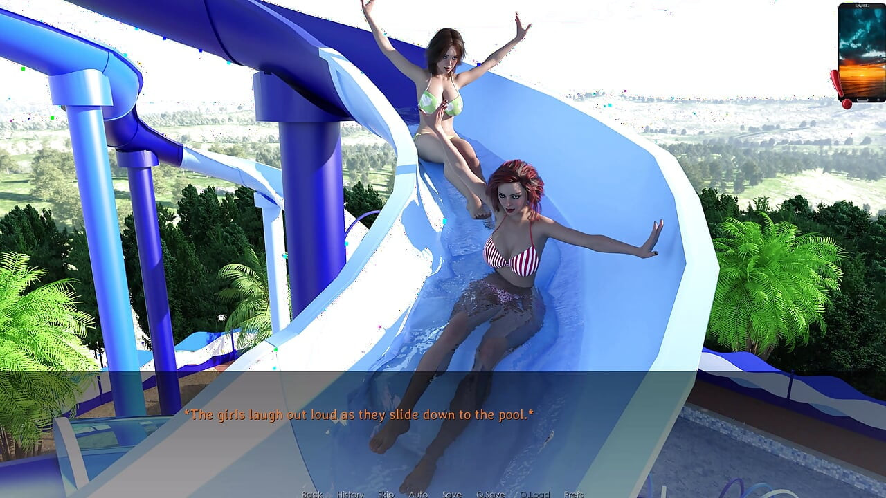 Reunião 18 John, May & Khole's Wet Water Park Trio Provocação - Bikini Slips &Splashes