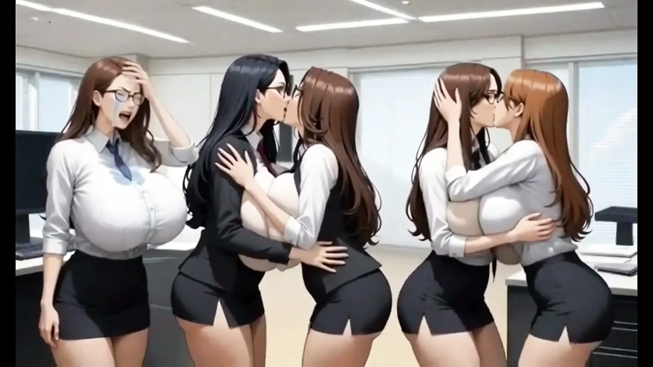 Boobs Office Lesbians, Ai Animation