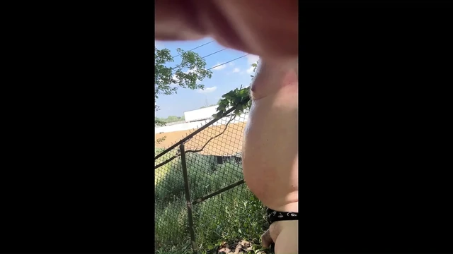 Naked Exhibitionist beside the Highway