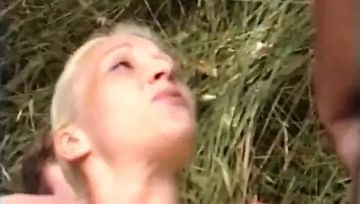 Trio di alam untuk pirang yang cantik.