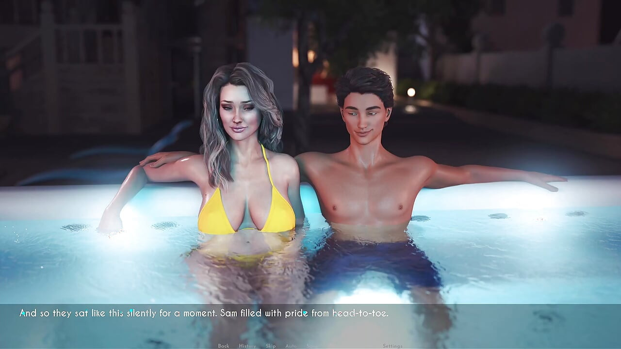 Awam Sophia Real Fuck - How Far Will Sophia Go with Sam? Part 1: From the Party to the Backyard Jacuzzi