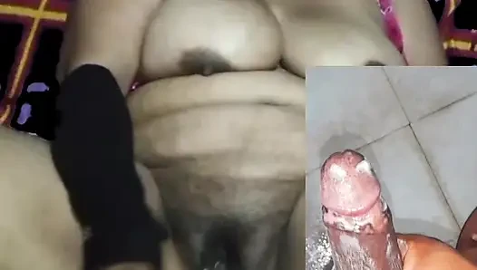 Video call ibu rumah tangga India bersetubuh dengan suami memek istri yang haus