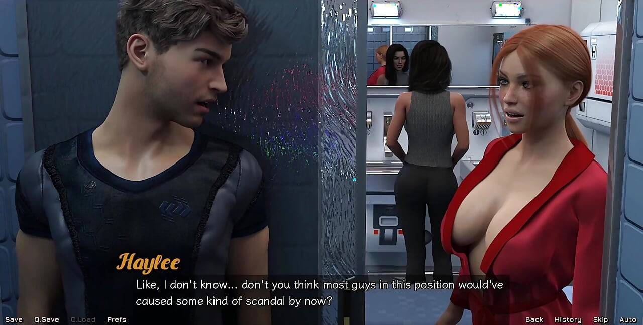 Stranded in Space - Nearly Caught by Big Tits Indian MILF