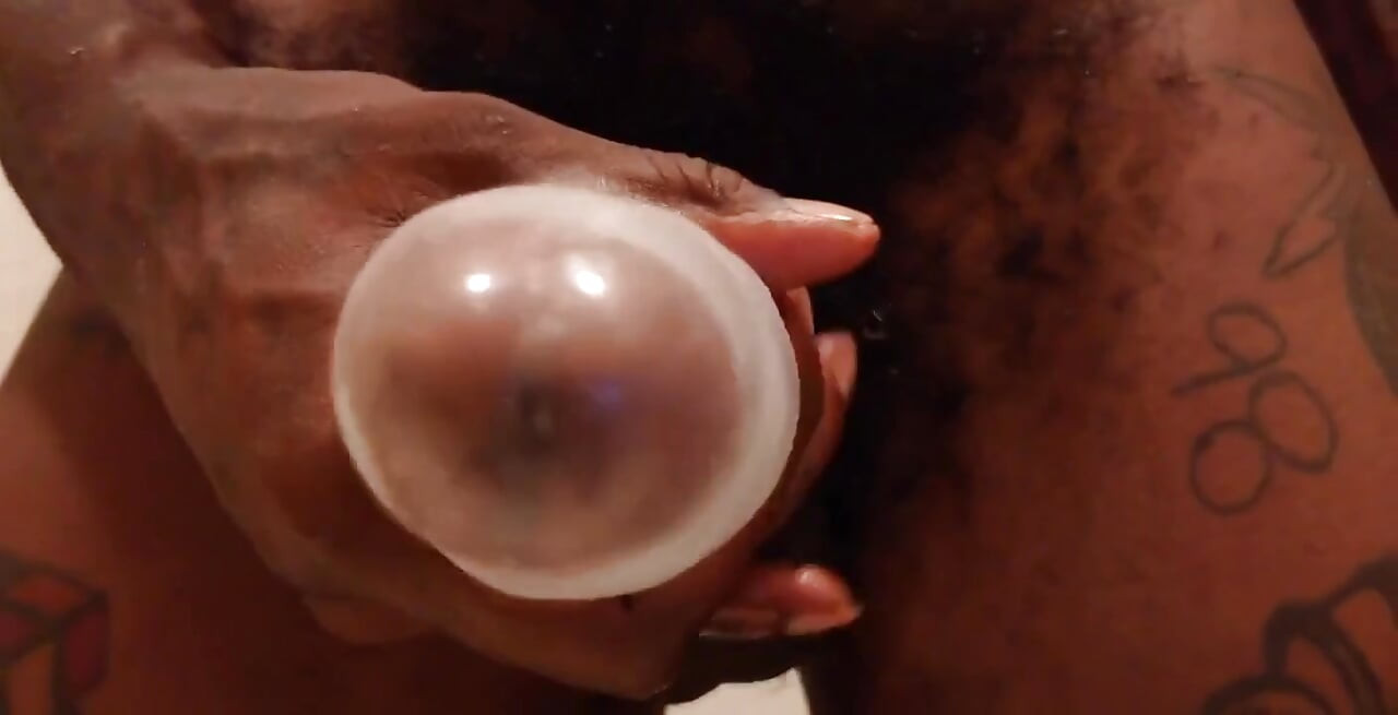 Hallelujah Johnson Masturbating solo close up sex toy BBC Masturbating