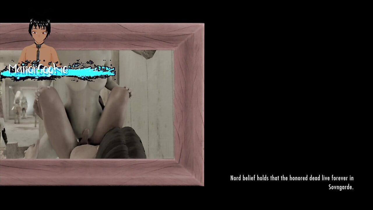 Skyrim B y L mod - Un poco más explorando e incluso una cueva, tiempo para algunas damas