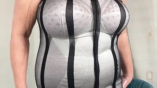 Aunty Sandra Make and Old Corsalette Sexy