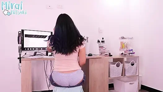 Peinlicher unterricht mit meinem buttcrack in sicht