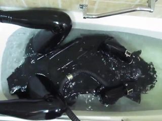 Rubber Girl In The Bath.