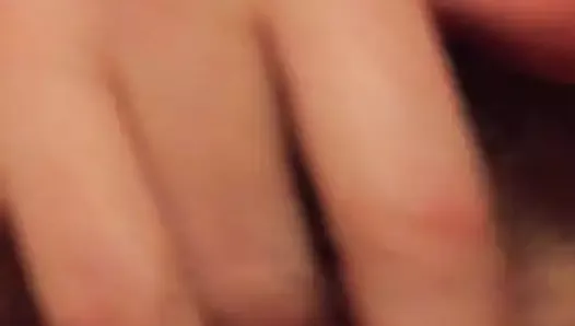 Wife fingering her pussy, pixelated