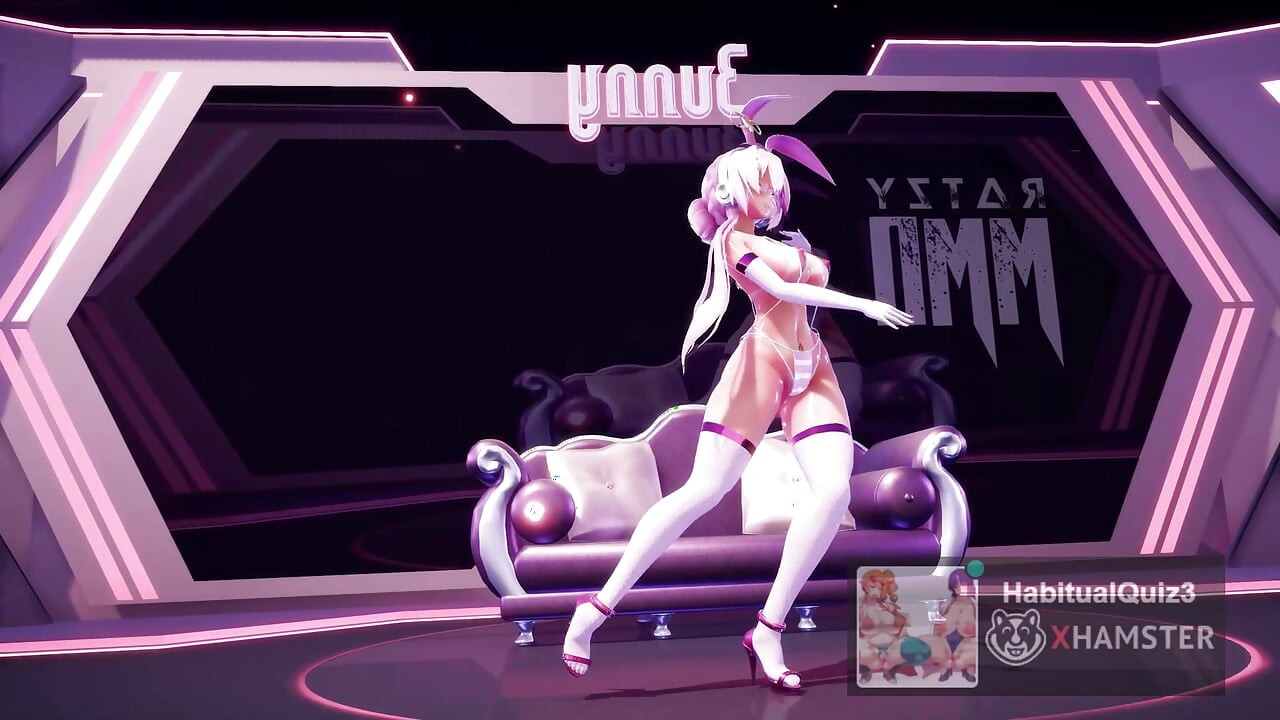 mmd r18 Bunny Style fuck hard cheating wife milf big tits want to fuck hard no cum swallow blowjob 3d hentai