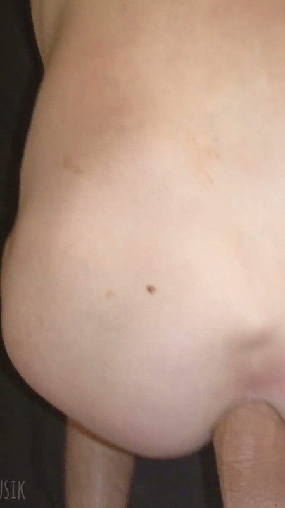 A hungry puppy with a big dick in a smooth ass moans from fucking! | Clip 1