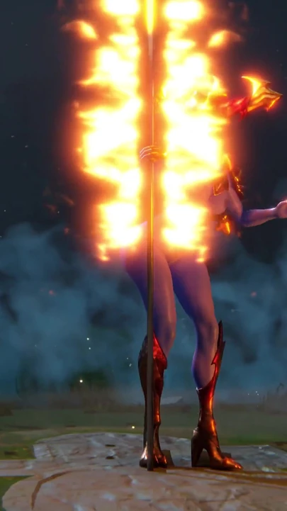 3D Shyvana Lol Pole Dabcing