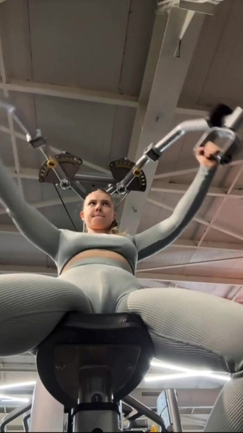 Powerful moment from "Masturbate in the gym so hard in public"