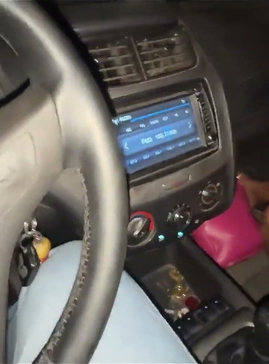 BBW Brunette with Big Tits Gives the Uber Driver a Creampie