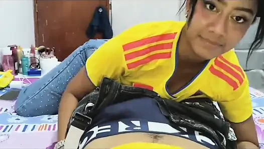 After the game, my stepbrother recorded me giving him a rich oral sex