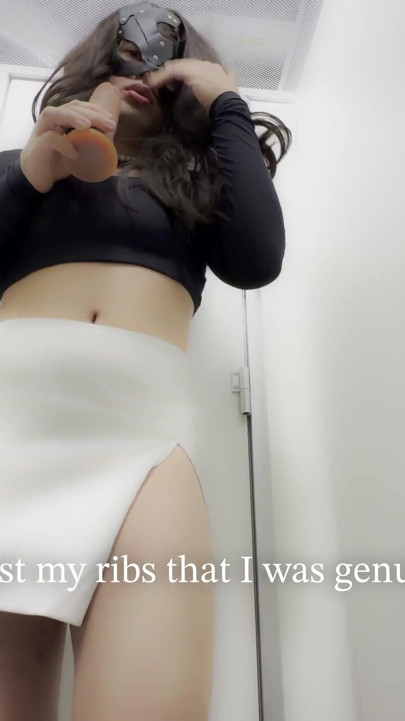 Extreme Sissy Challenge in a Public Restroom  Storytime (playbdsm.vip) | Clip 1