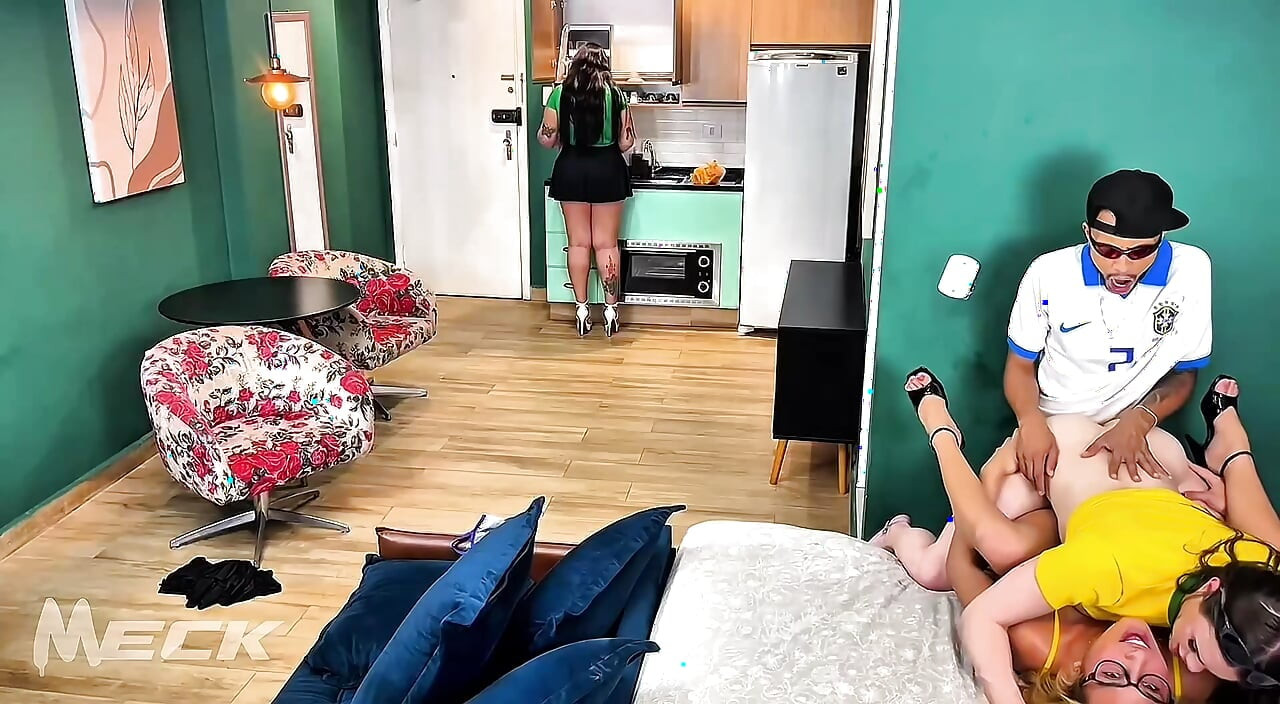 EN.4 Two hot girls who like danger and take turns with without my wife seeing anything..