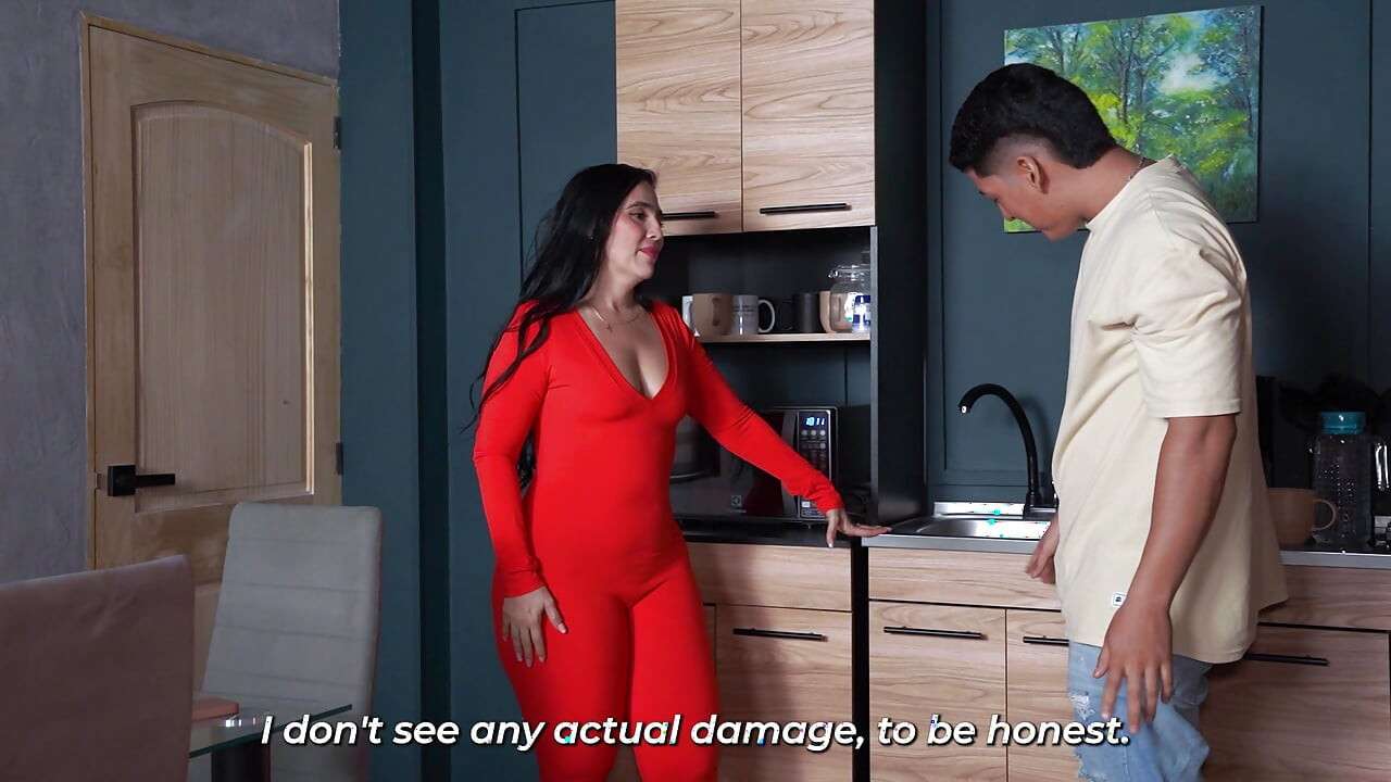Sex between neighbors - big-bootied MILF ends up having sex with her sexy neighbor