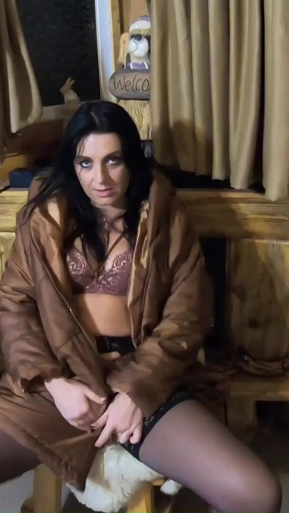 prev- MilfyCalla- Smoking and a Lot Of Cum On my new light brown long jacket 181 | Clip 1