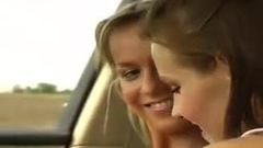 Suzie & Zuzanna - with plump pussy in car