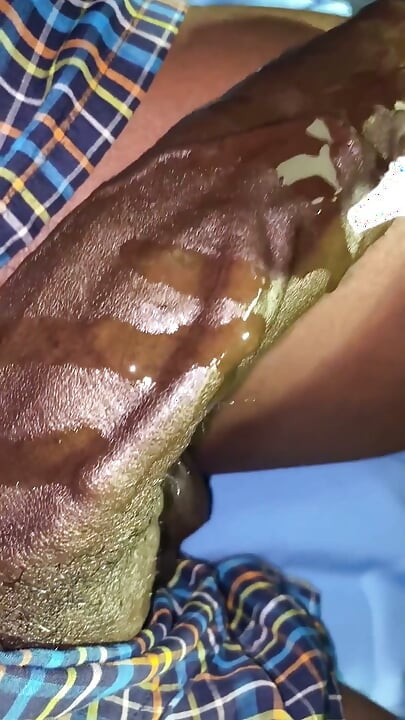Public Jerking Chocolate Dick