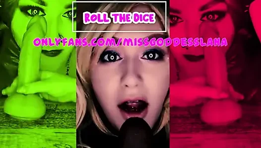Çevrimiçi oyun benimle zarları atarak dildonuzu em